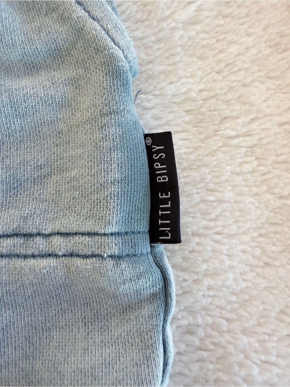 Little Bipsy Light Blue Acid Wash Shorts